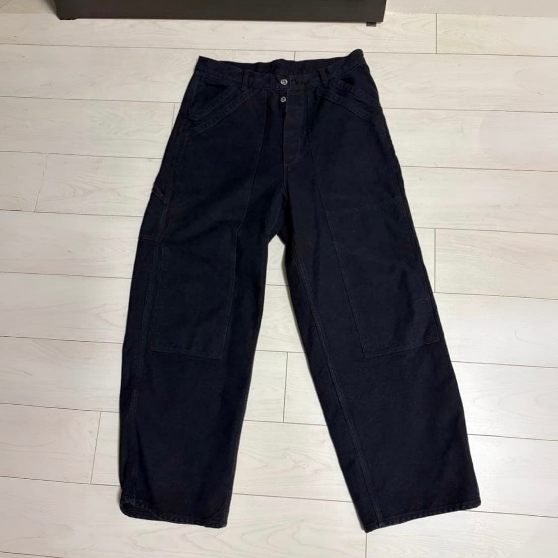 25aw Vintage Silk Hemp Double Knee Pants 상품이미지2