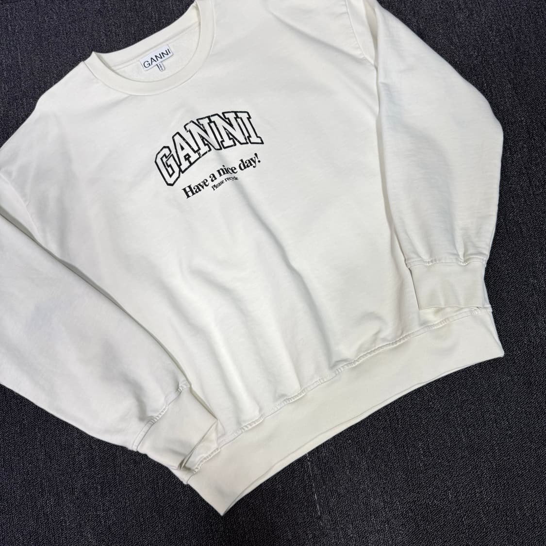 GANNI 가니 24SS 이솔리 오버사이즈 맨투맨 상품이미지3