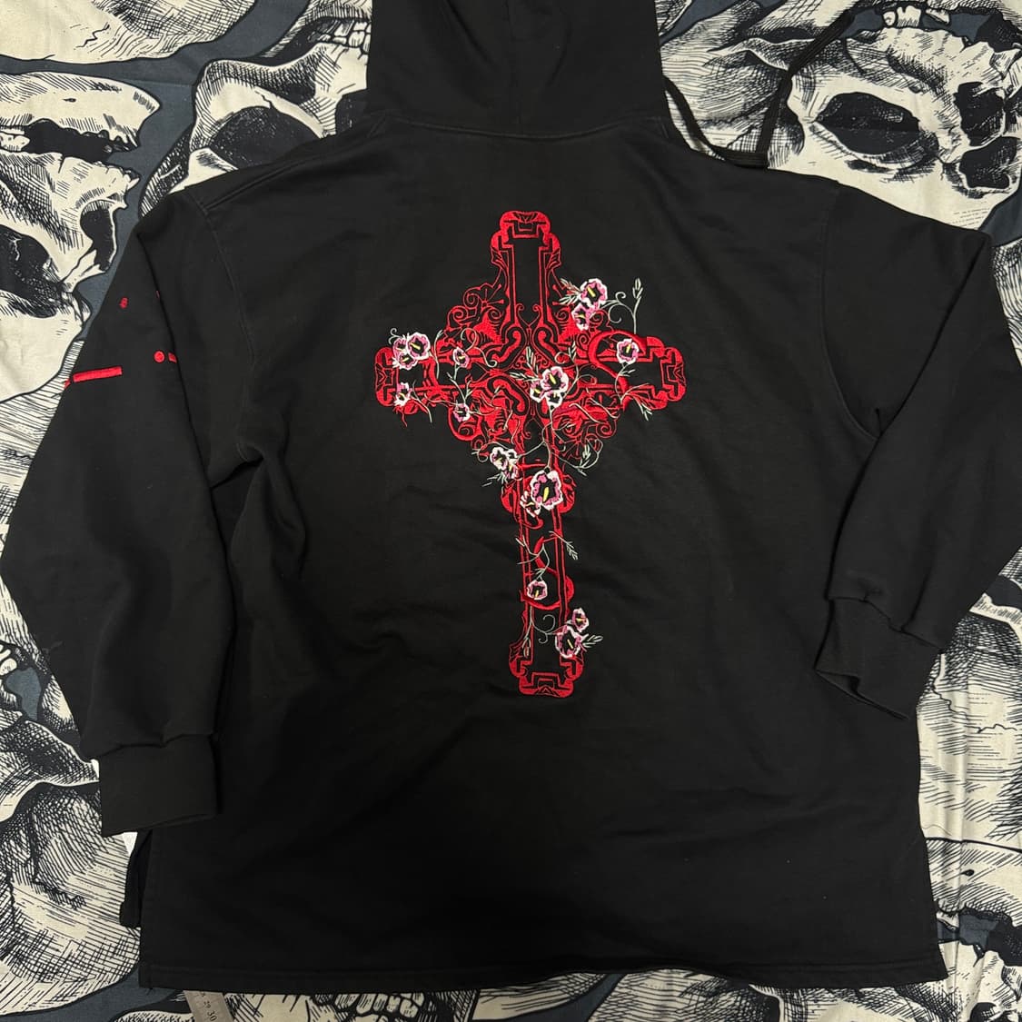 나인옥토퍼스 자수후드티 L사이즈  상품이미지1