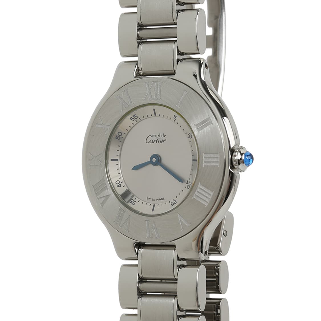 까르띠에 머스트 21C 21세기 시계 미듐 스틸 워치 1330 상품이미지4