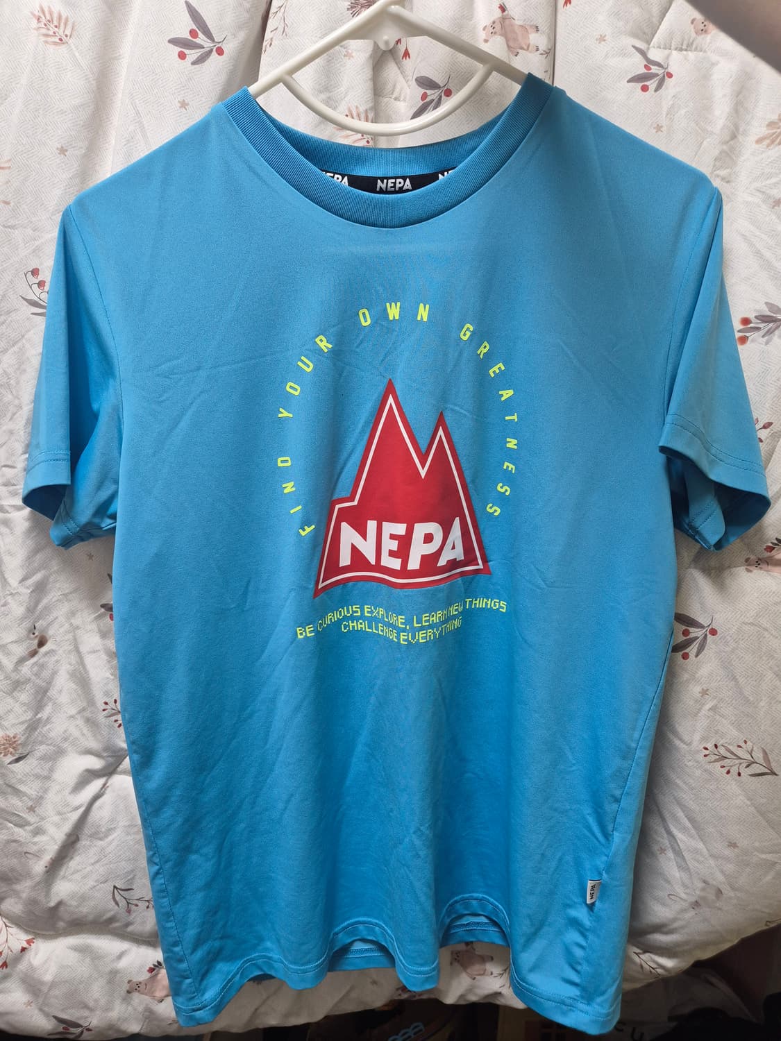 네파 민트 블루 반팔티 y2k 상품이미지1