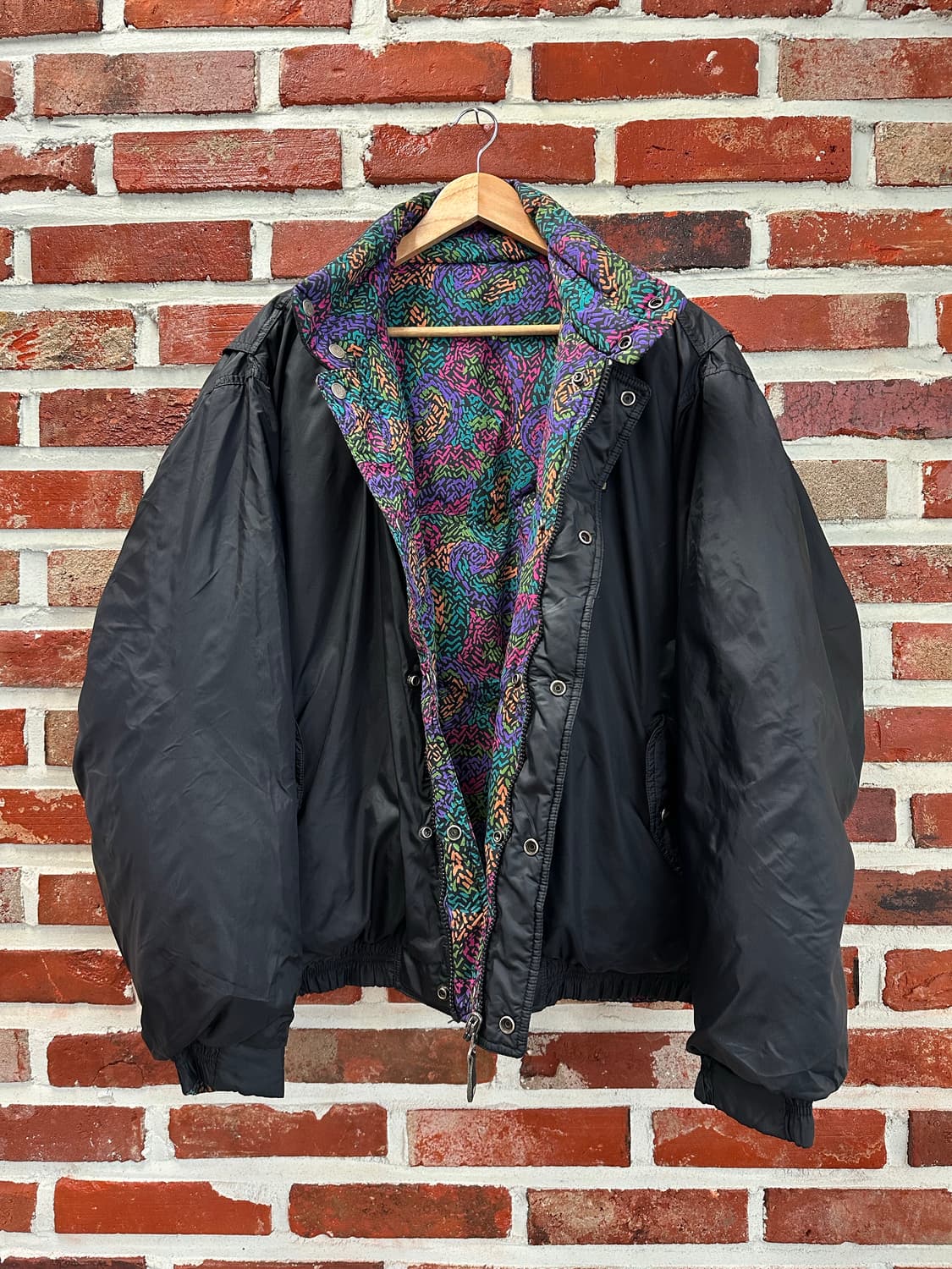(XXL)90s 미즈노 올드스쿨 리버시블 덕다운 패딩 상품이미지4