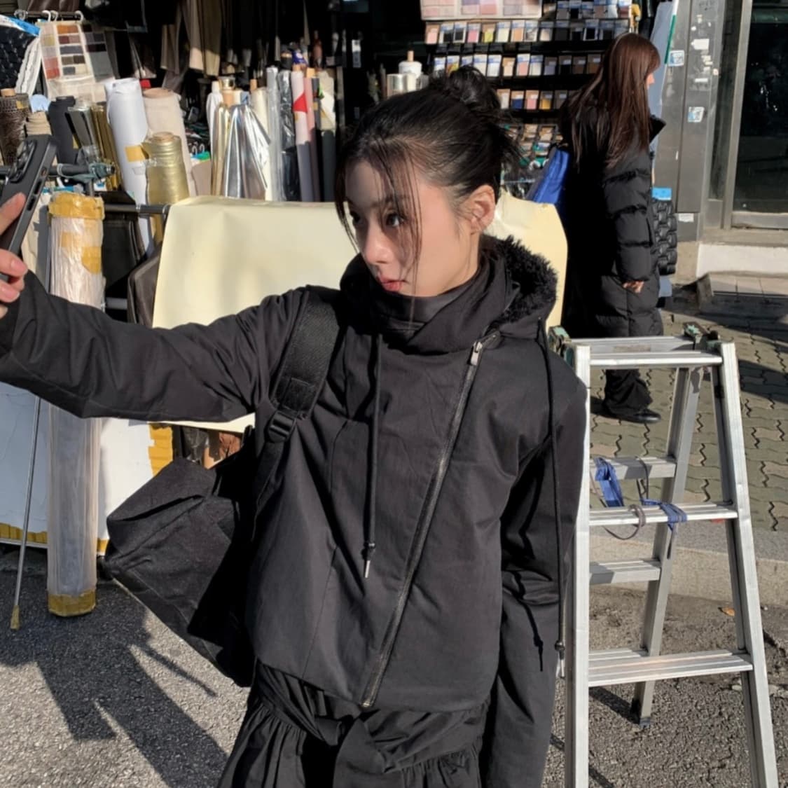 우화 퍼 후디 패딩 상품이미지2