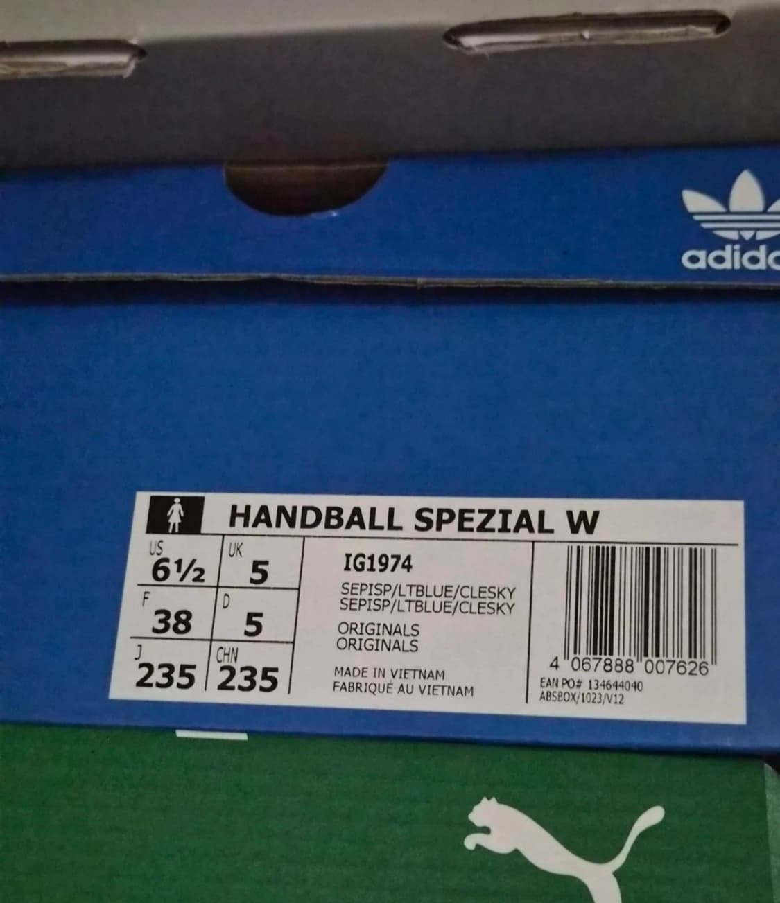 아디다스 핸드볼 스페지알 핑크 블루 235 상품이미지6