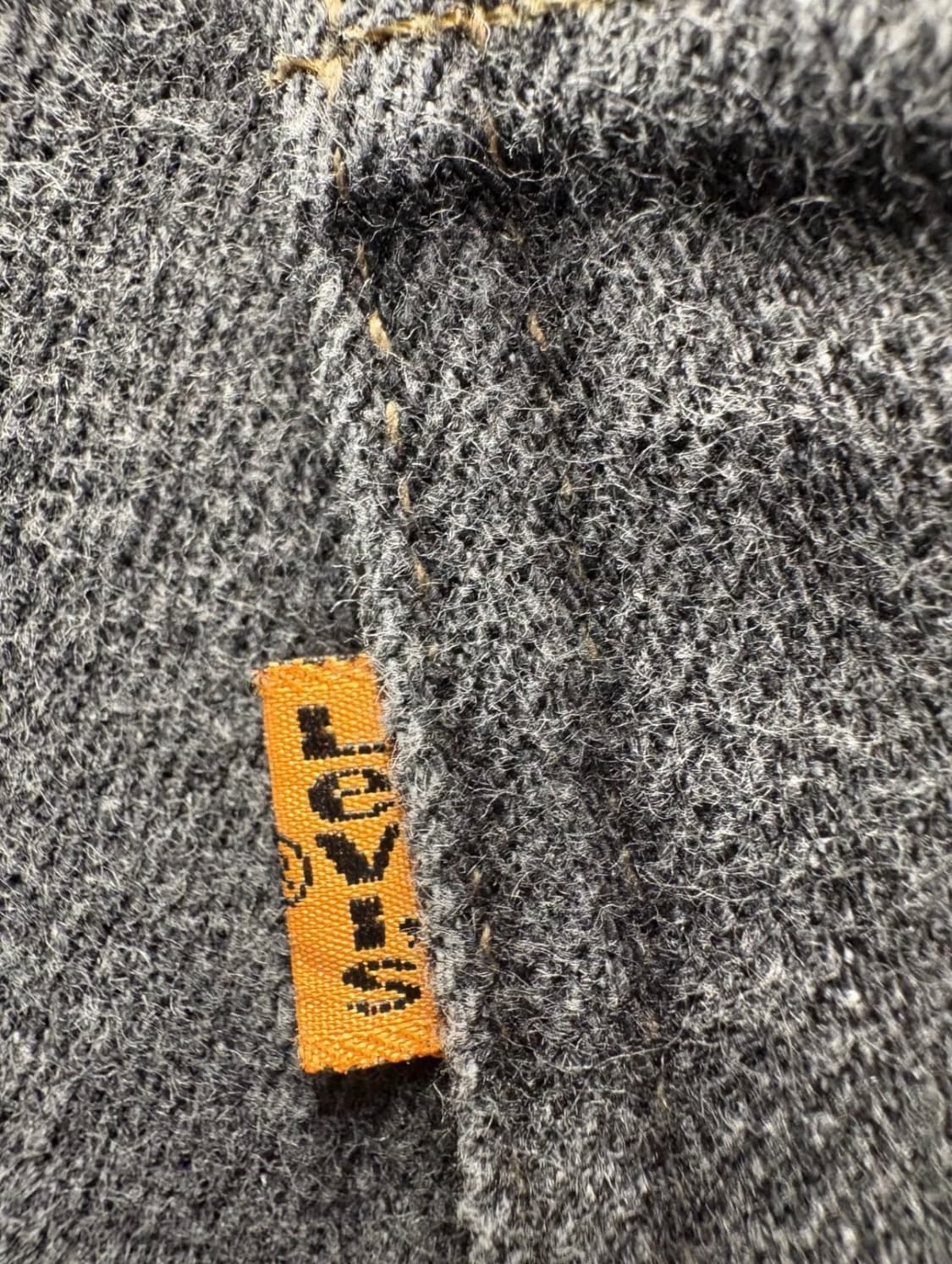 90s 리바이스 517 부츠컷 오렌지탭 블랙 팬츠 36x31 상품이미지3