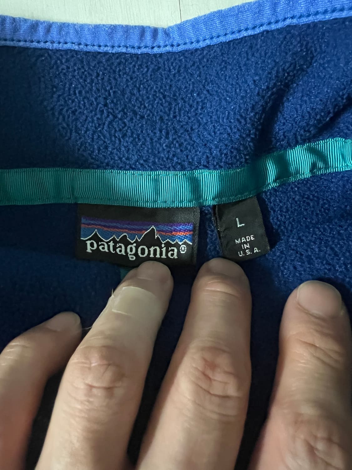 90s 파타고니아 하프집업 플리스 L사이즈 판매 상품이미지3
