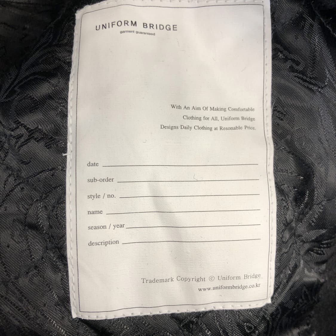 유니폼브릿지 캐시미어 누빔 더플코트 XL 100-105 상품이미지7