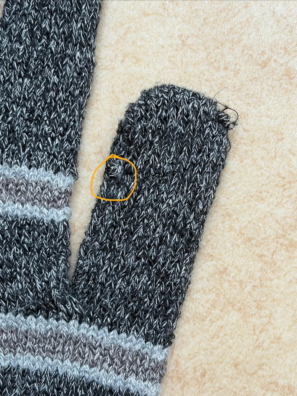 글랙 썬 스프라이트 니트 장갑 차콜 그레이 상품이미지5