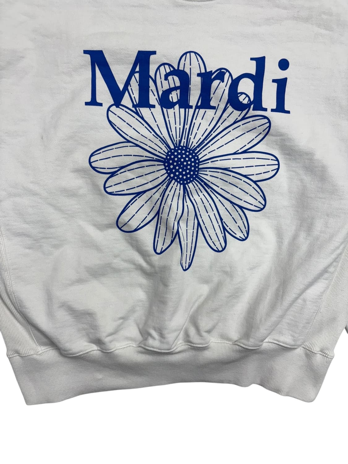 마르디 메크르디 플라워 맨투맨 화이트 상품이미지4