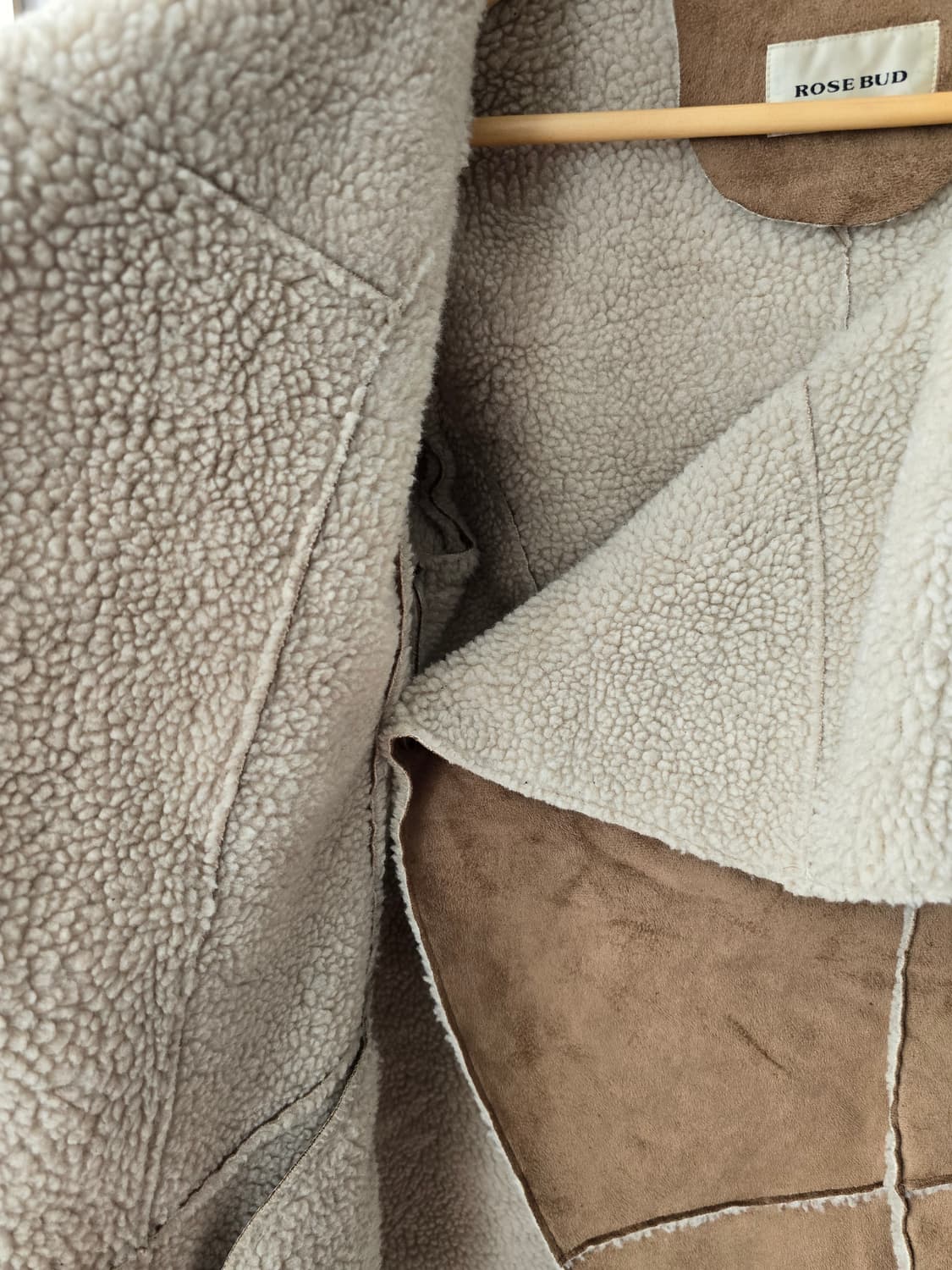 ROSE BUD 에코 무스탕 가운형 재킷 상품이미지6