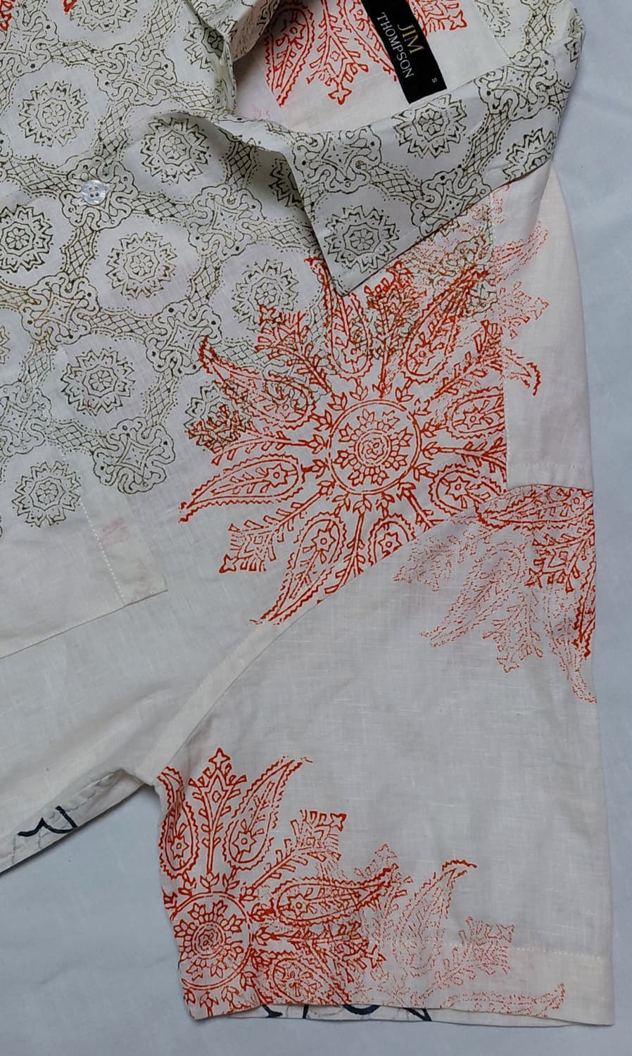 [95~100] Jim Thompson 100% 린넨 반팔 셔츠 상품이미지4