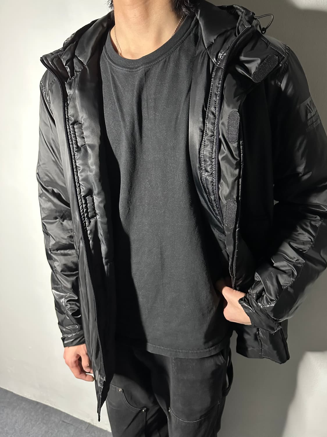 Avirex Nylon Hooded Parka (Black) 상품이미지1