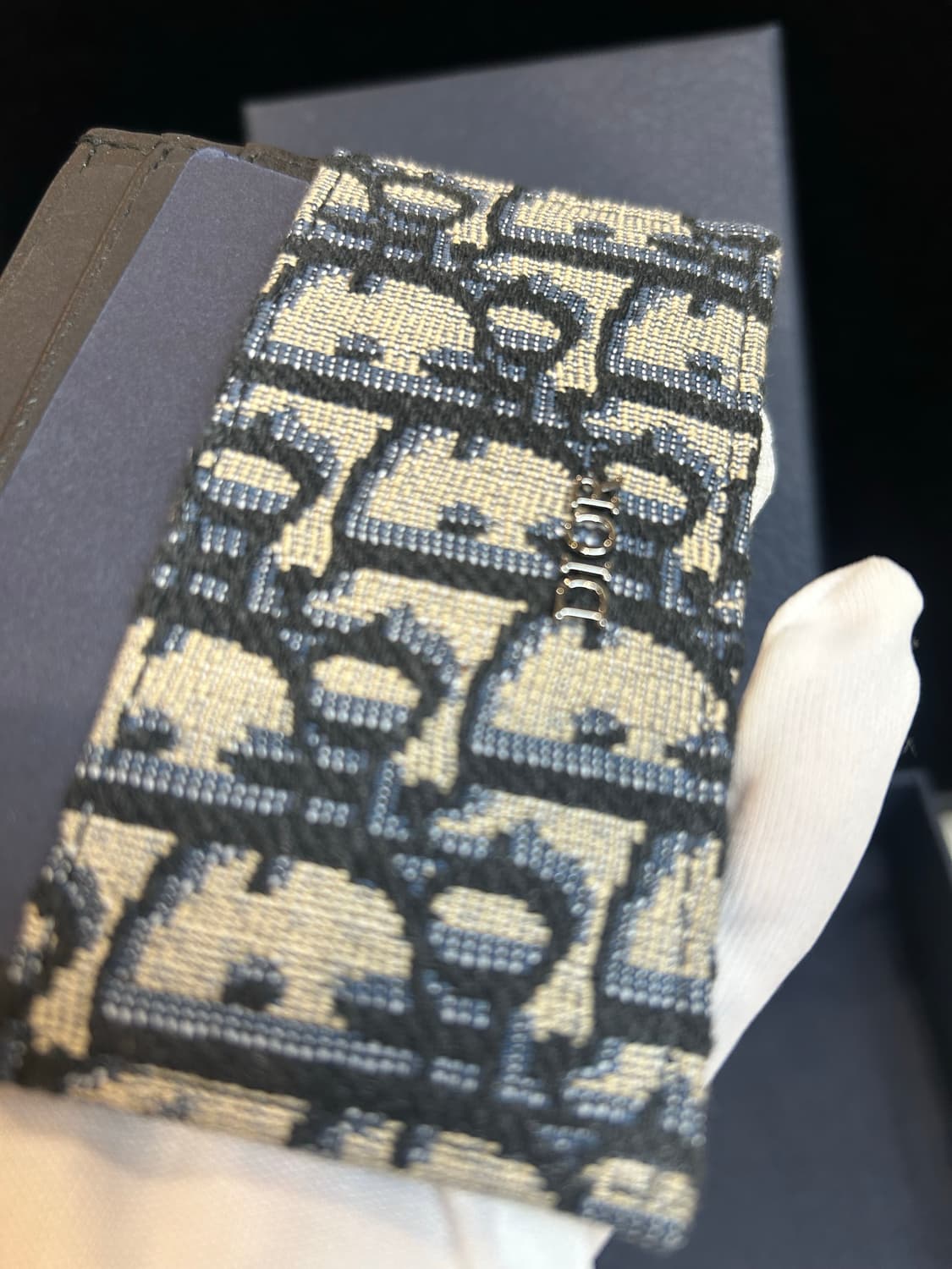 [정품/중고] 디올 오블리크 카드지갑 상품이미지3