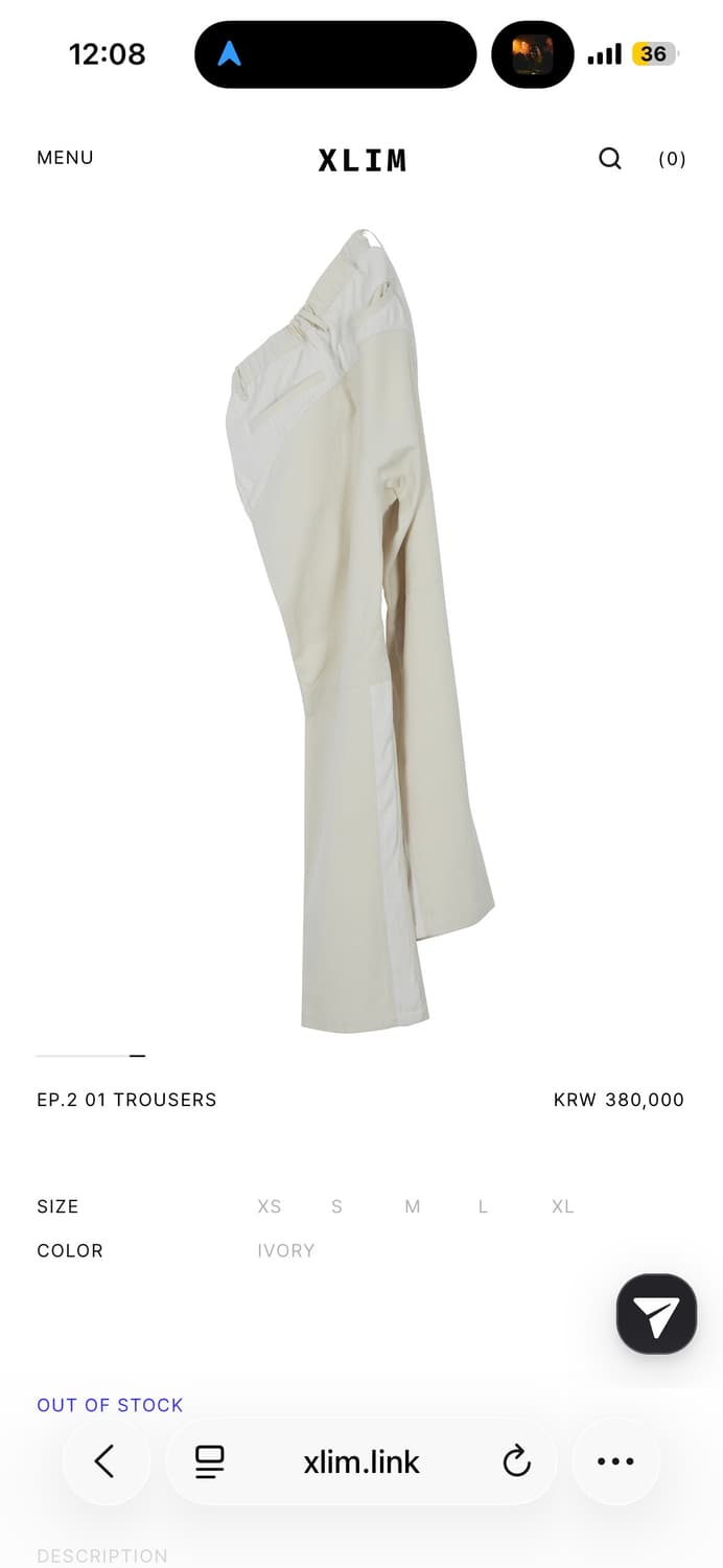 XLIM EP.2 01 TROUSERS 상품이미지1