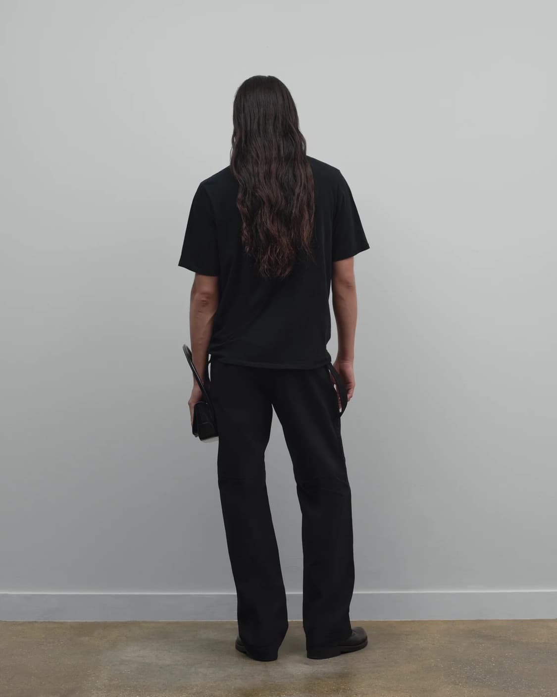 [M,L]커미션 25fw Reversed 티셔츠/블랙 상품이미지4