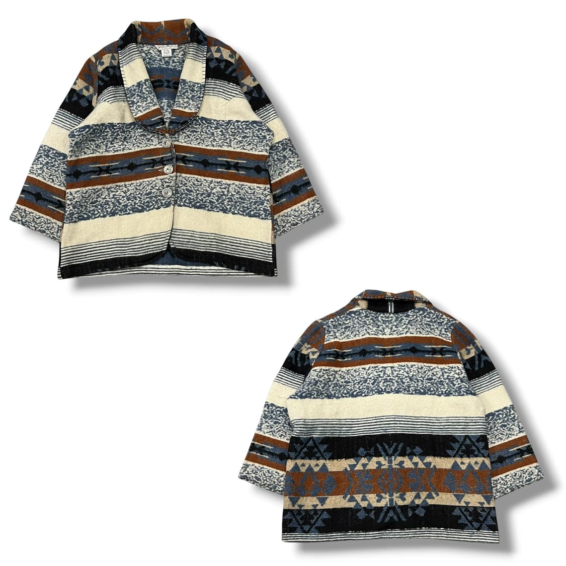 아도브로즈 에스닉 숄카라 울 가디건 s08612 상품이미지1