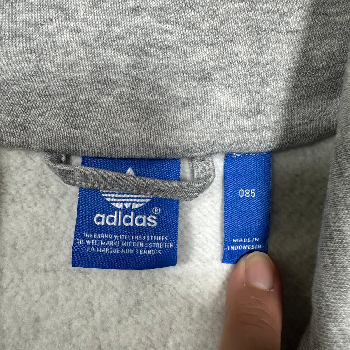 ✨ (바배) 아디다스 기모 레오파드 호피 빅로고 파이어버드 코튼 져지 상품이미지3