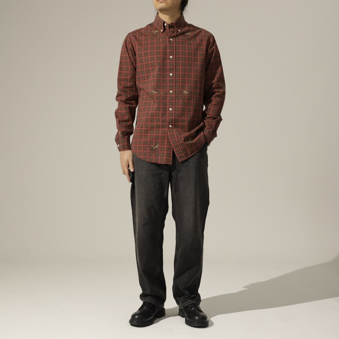 폴로 랄프로렌 꿩 프린팅 체크 셔츠 상품이미지7