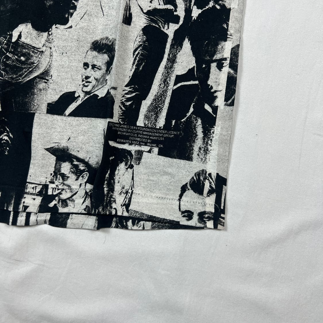 90‘s 93년도 제임스딘 영화배우 올프린트 반팔티 상품이미지5