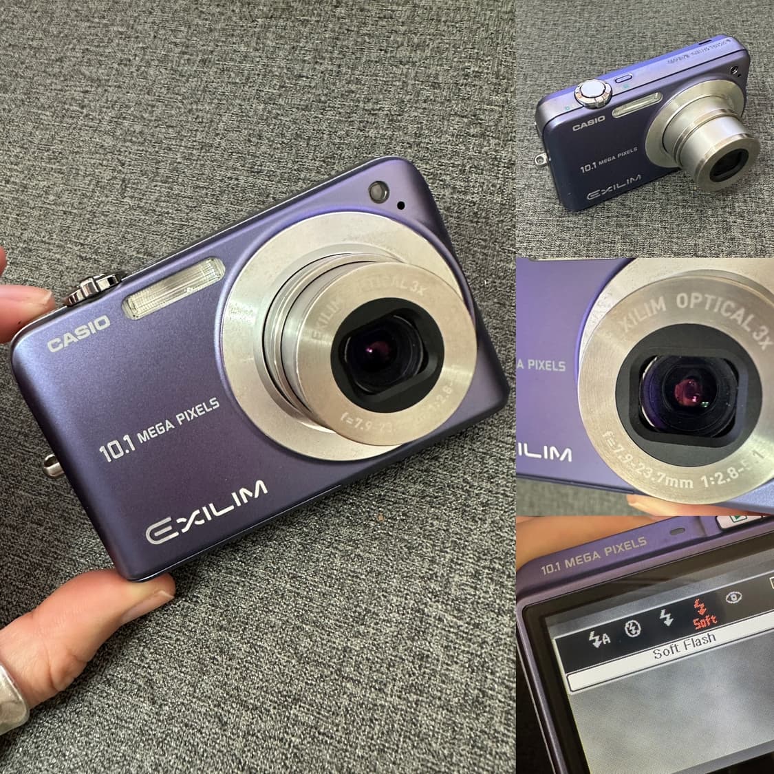 르세라핌 은채 디카 📸카시오 엑슬림 EX-Z1050 블루 + 정품충전기 상품이미지6