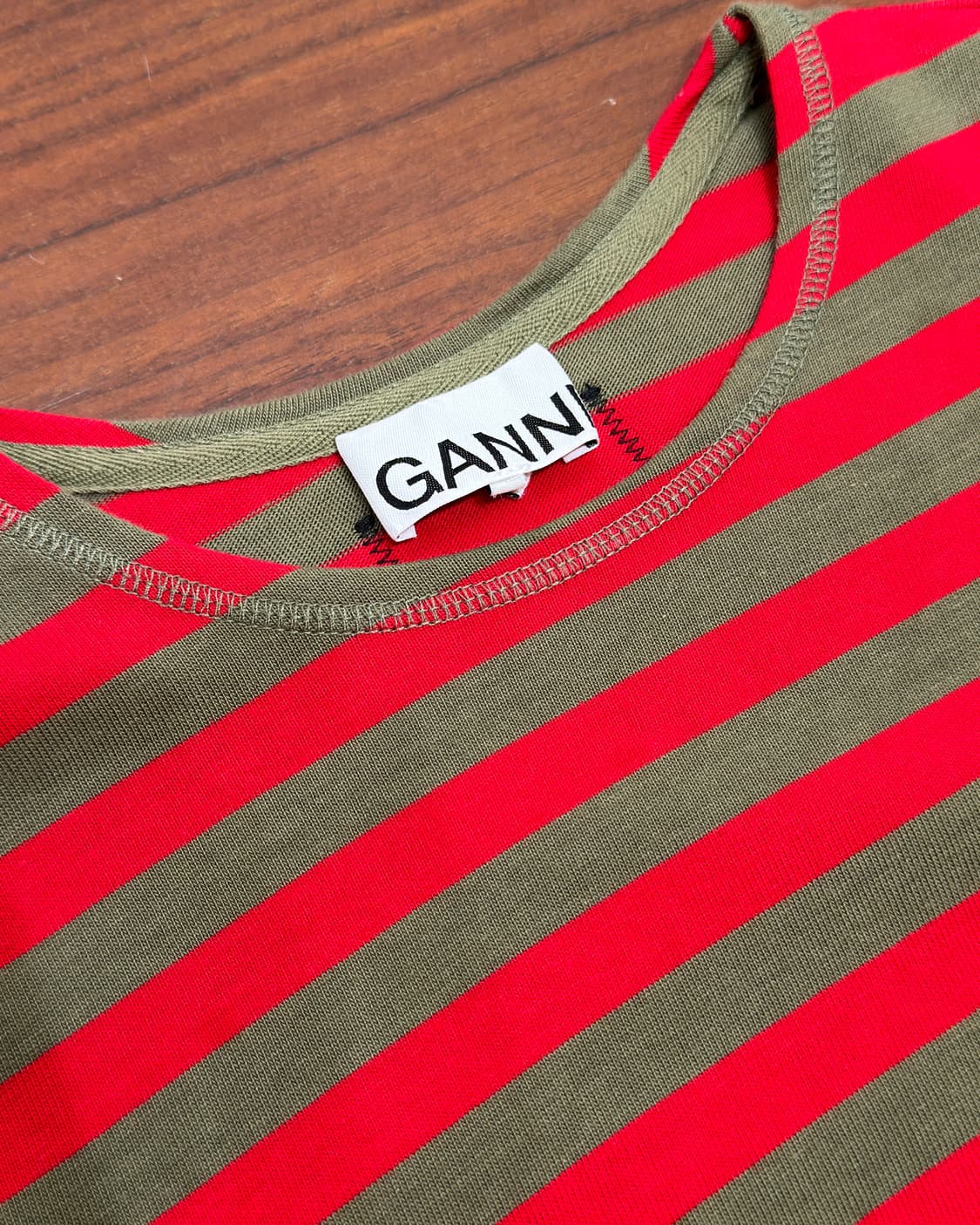 GANNI 가니 스트라이프 티셔츠 상품이미지5
