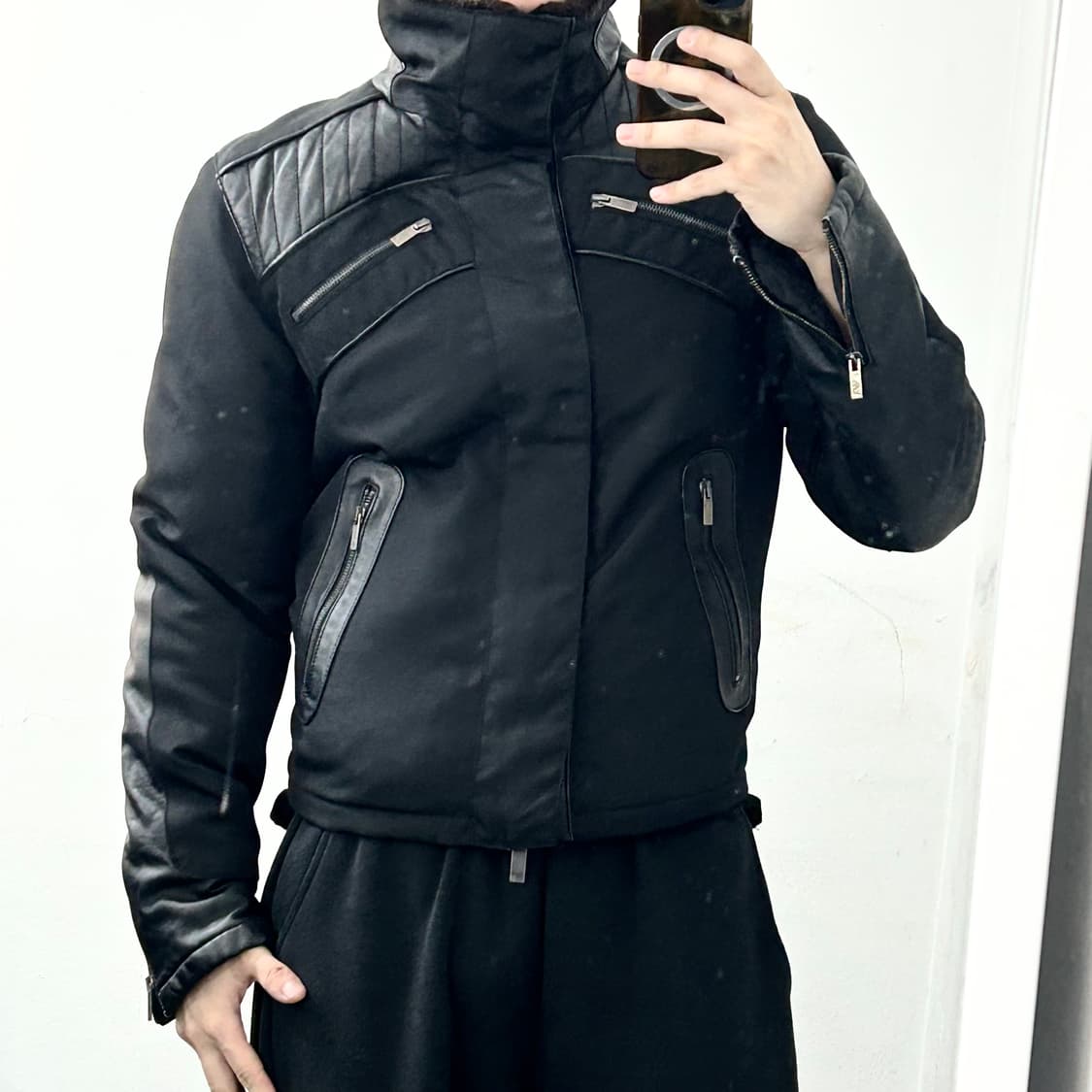 엠포리오 아르마니 바이커 점퍼 자켓 상품이미지2