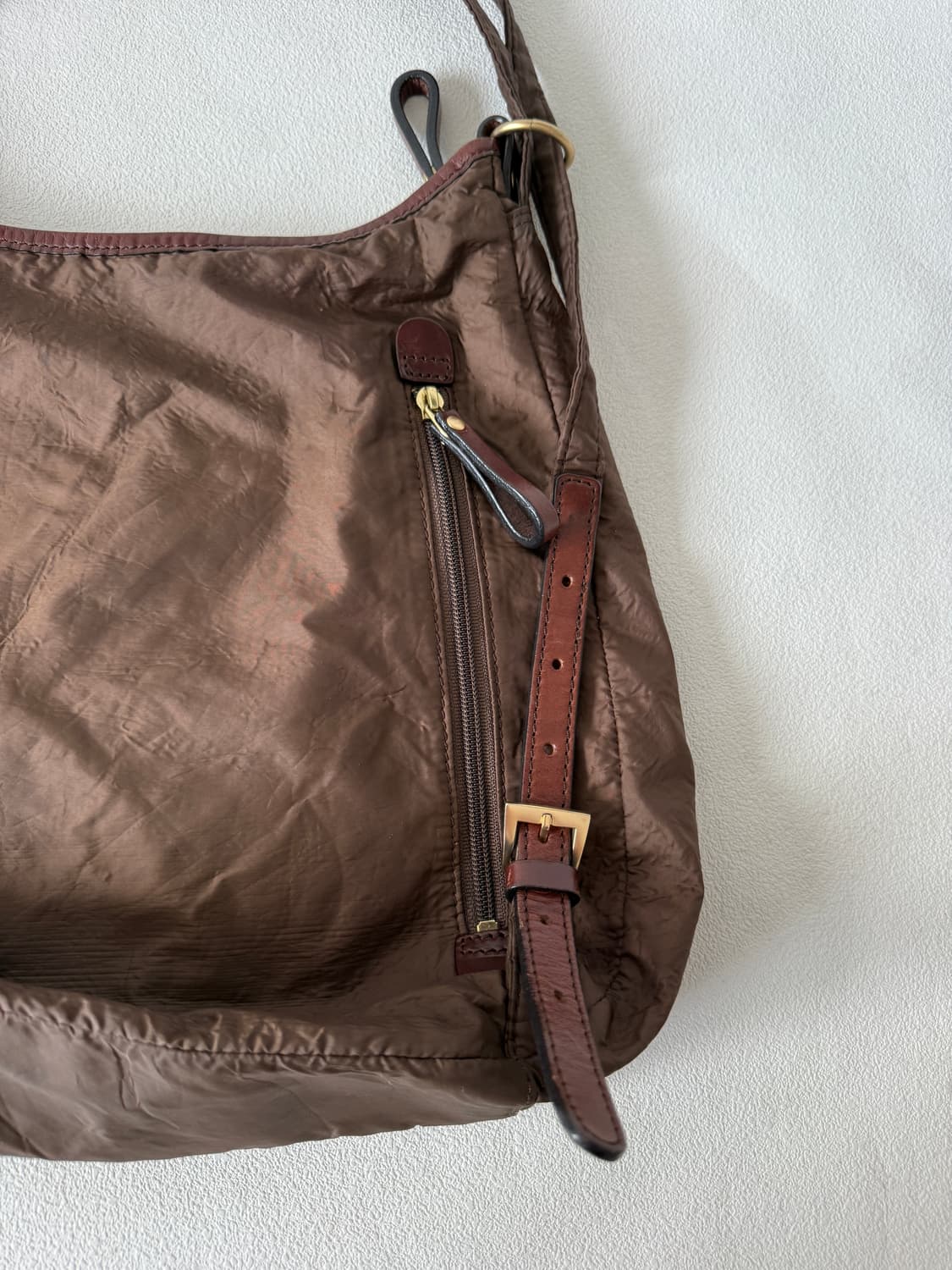 Pre owned 나일론&레더 숄더백(백팩 변형 가능) 상품이미지7