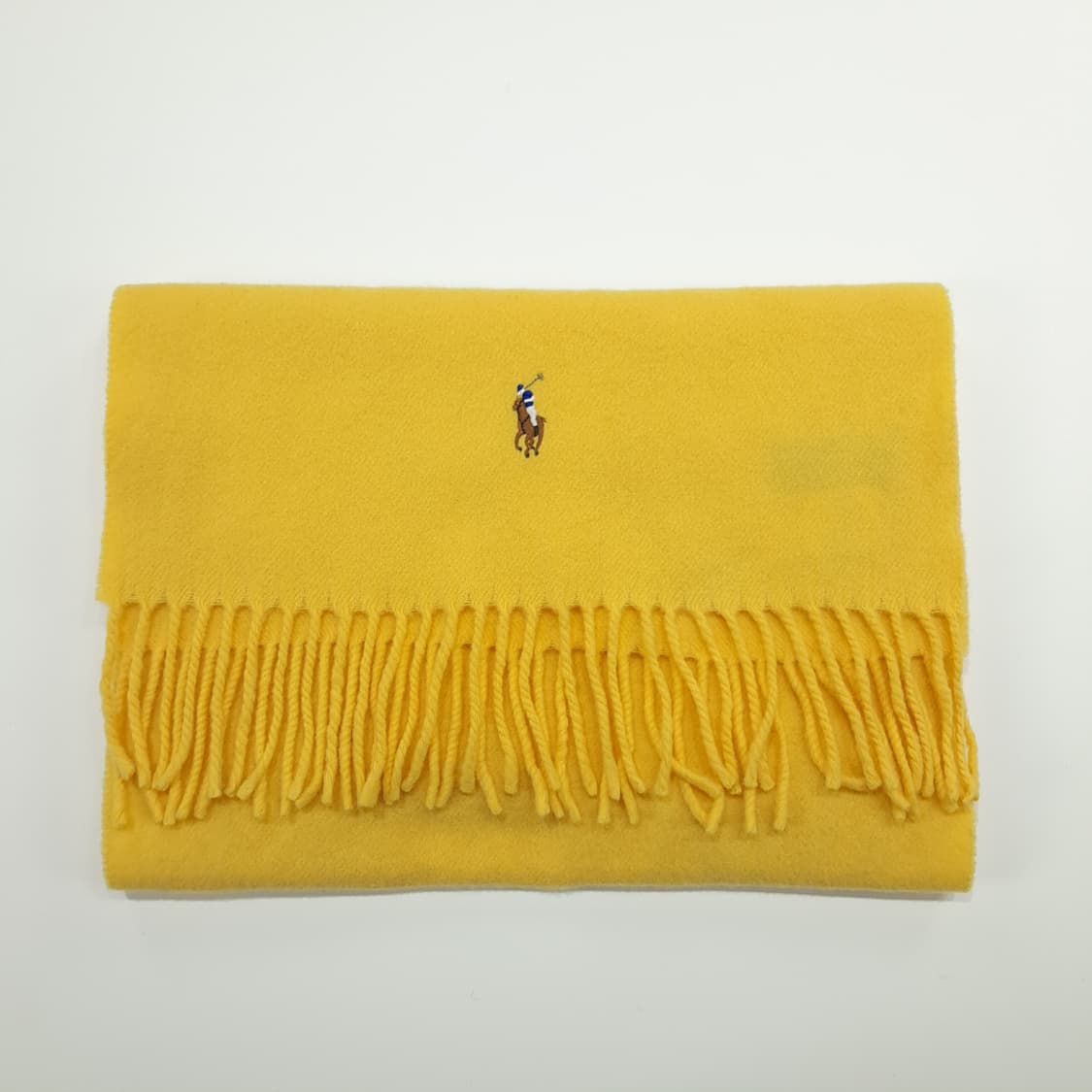 MX296 폴로 랄프로렌 옐로우 울 목도리 머플러 상품이미지7
