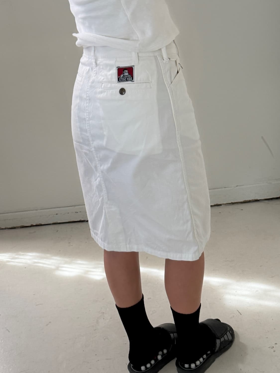 BEN DAVIS 코튼 미디스커트 상품이미지1