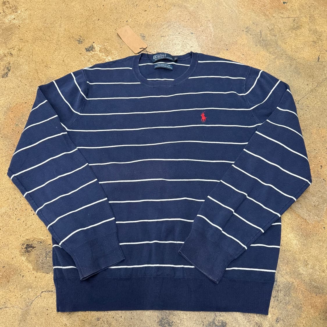 폴로 랄프로렌 네이비 스트라이프 맨투맨 상품이미지2