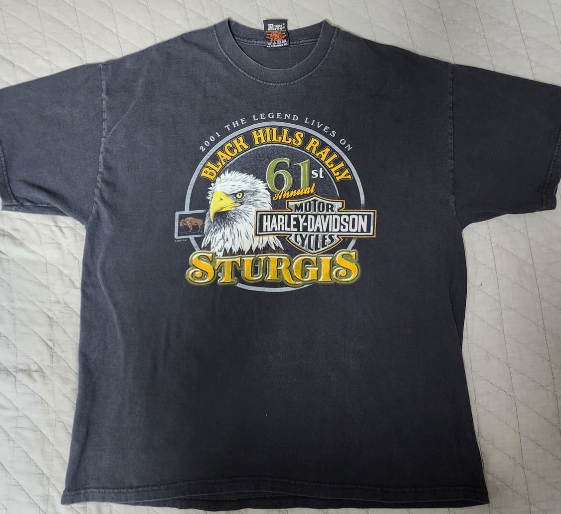 [XL] 00s 2001 할리데이비슨 STURGIS 빈티지 티셔츠 상품이미지2
