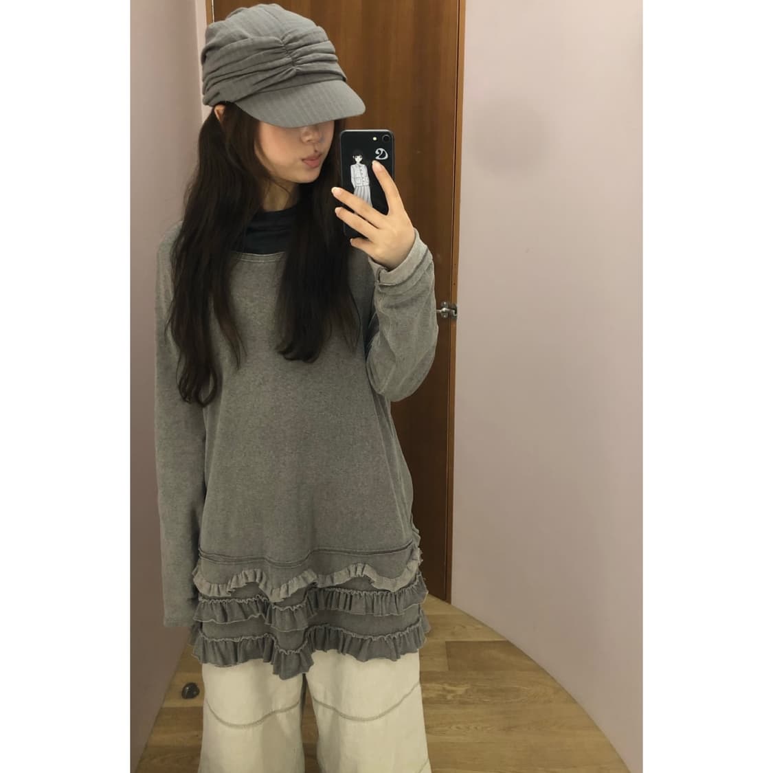 [2] 코이세이오 멀티플 프릴 드레스 브라운 원피스 상품이미지2