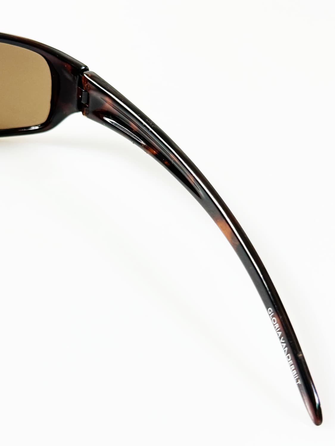 90s GLORIA VANDERBILT 토터스쉘 스퀘어 빈티지 선글라스 상품이미지6