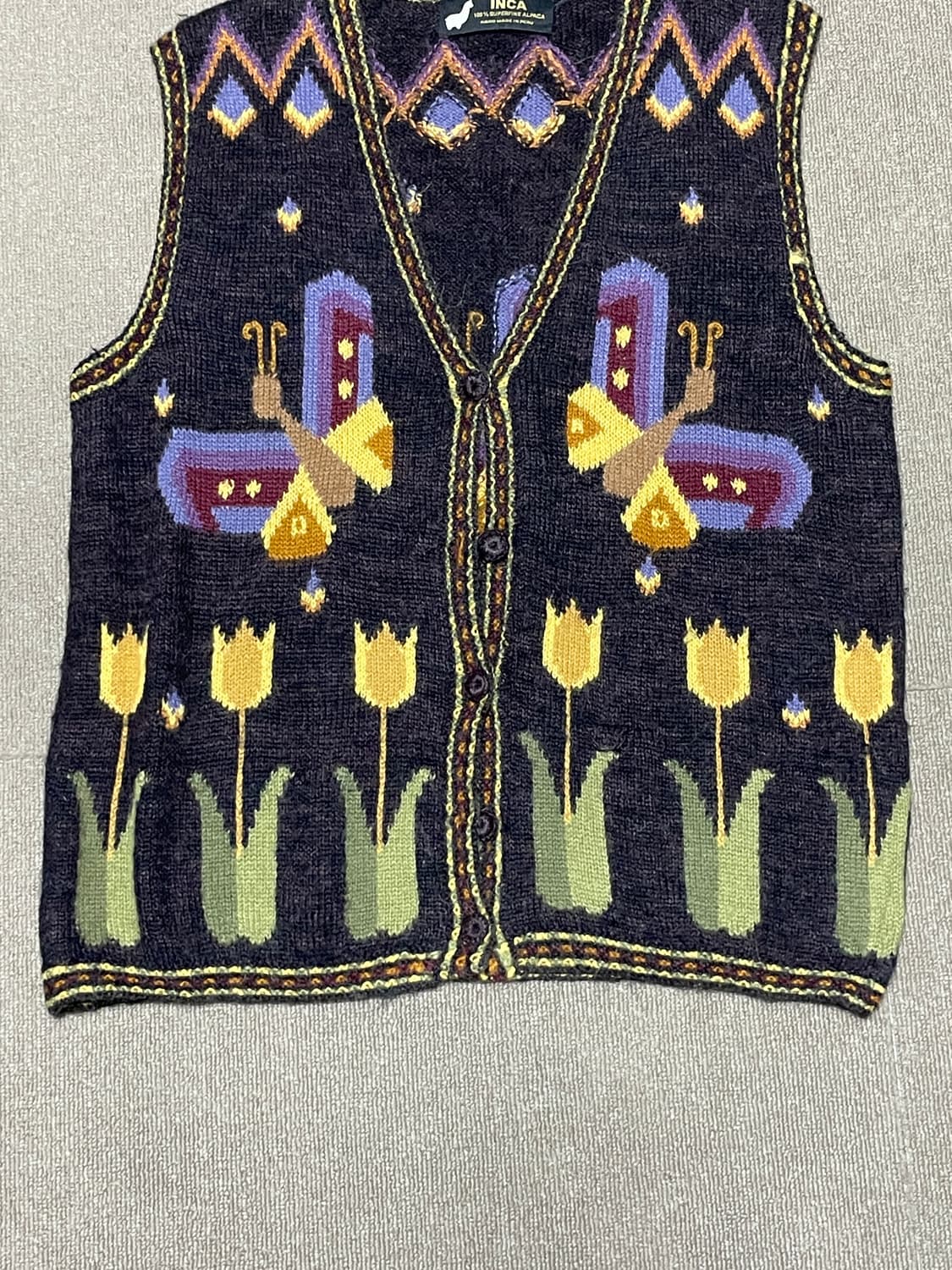 INCA 알파카 니트 베스트 상품이미지2