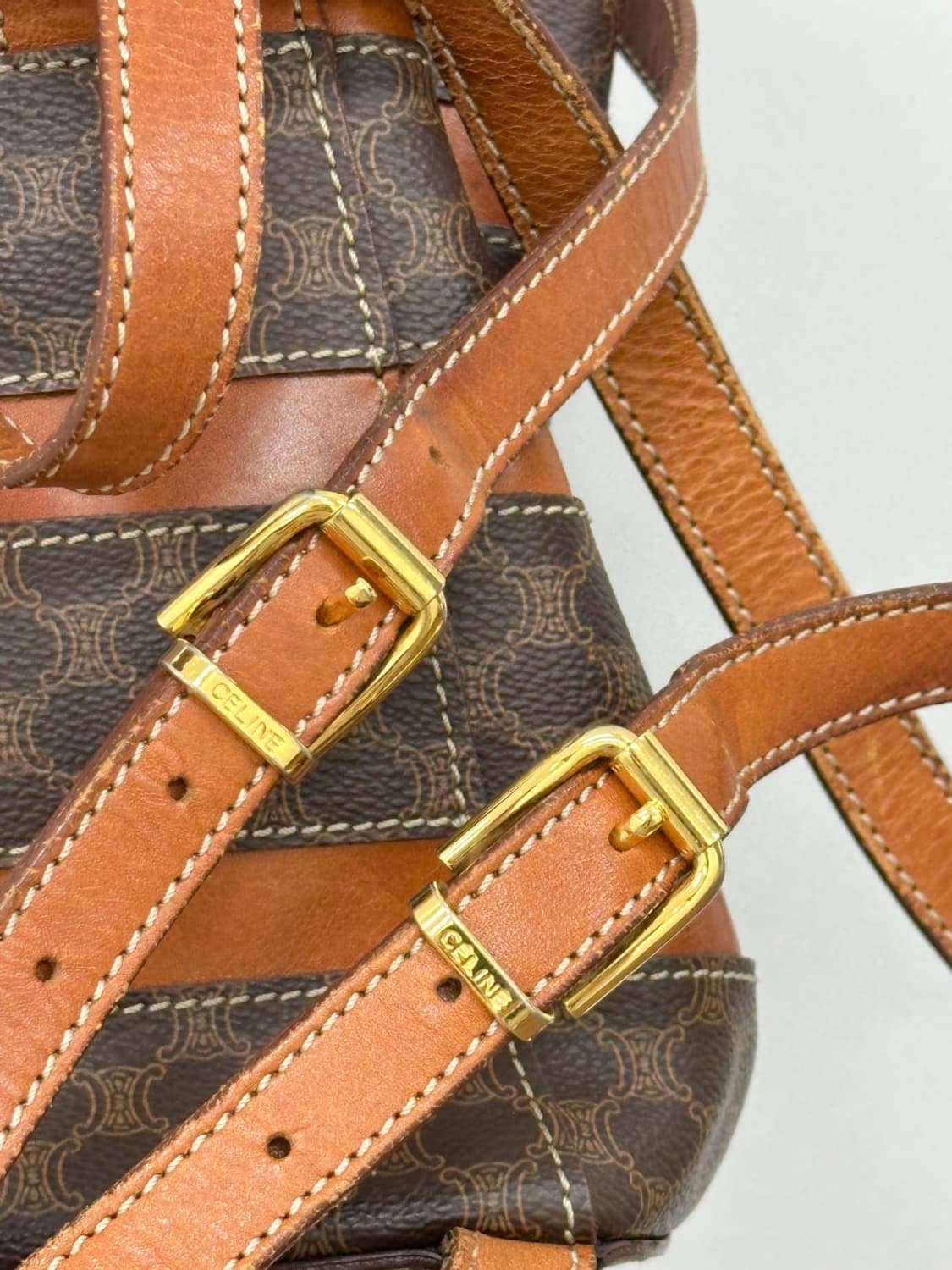 celine / 셀린느 브라운 마카담 미니 백팩   상품이미지9