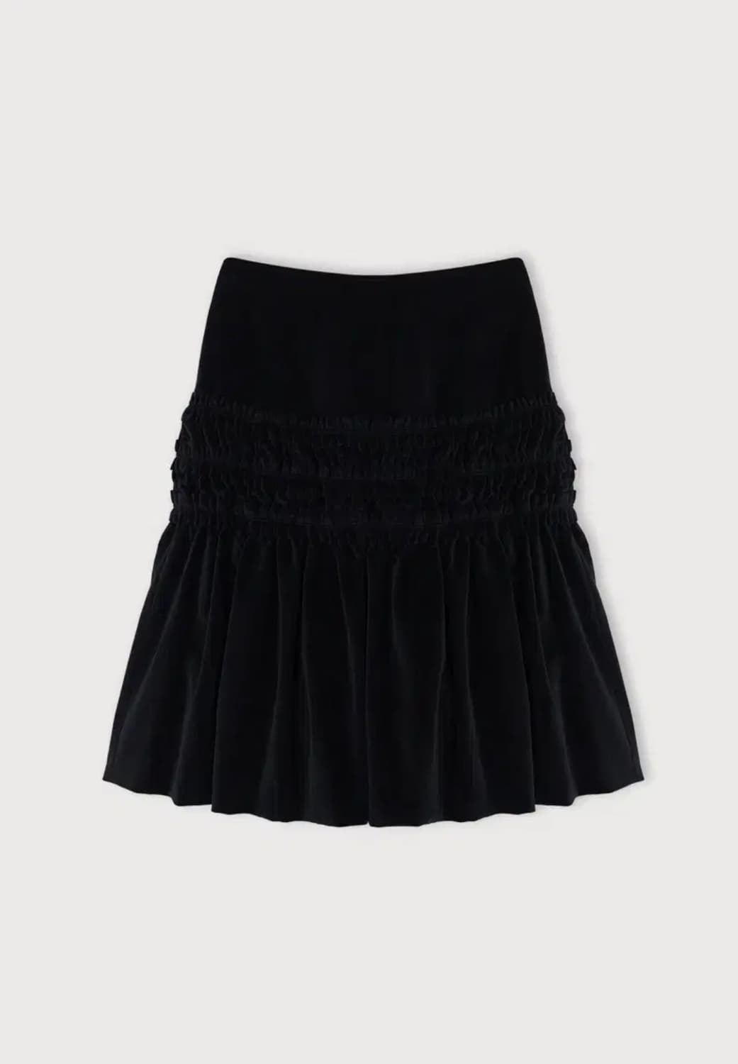 Ethos 에토스 벨벳 리플 스커트 블랙  상품이미지2