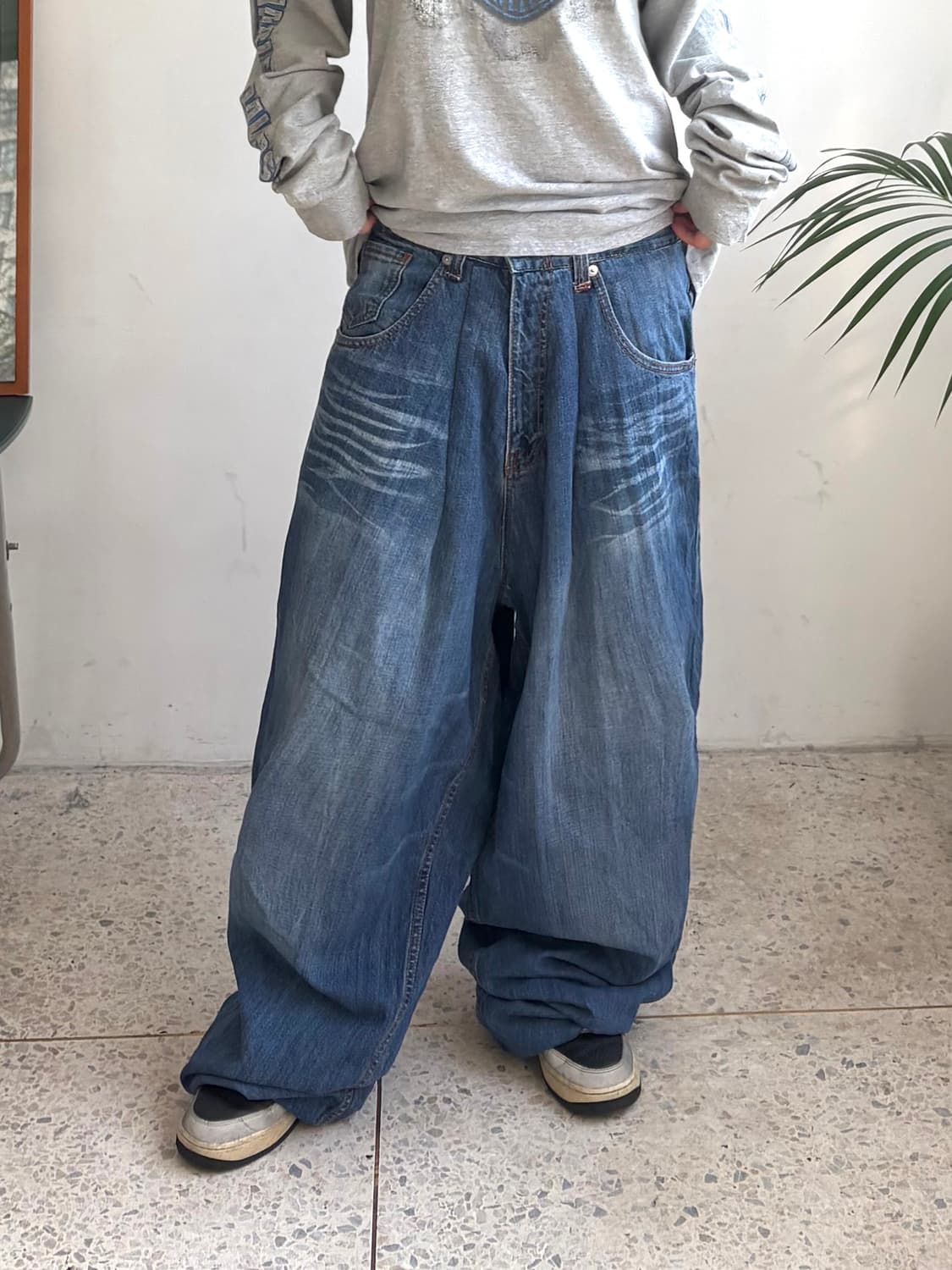 90s’빈티지 자수 힙합팬츠 상품이미지2