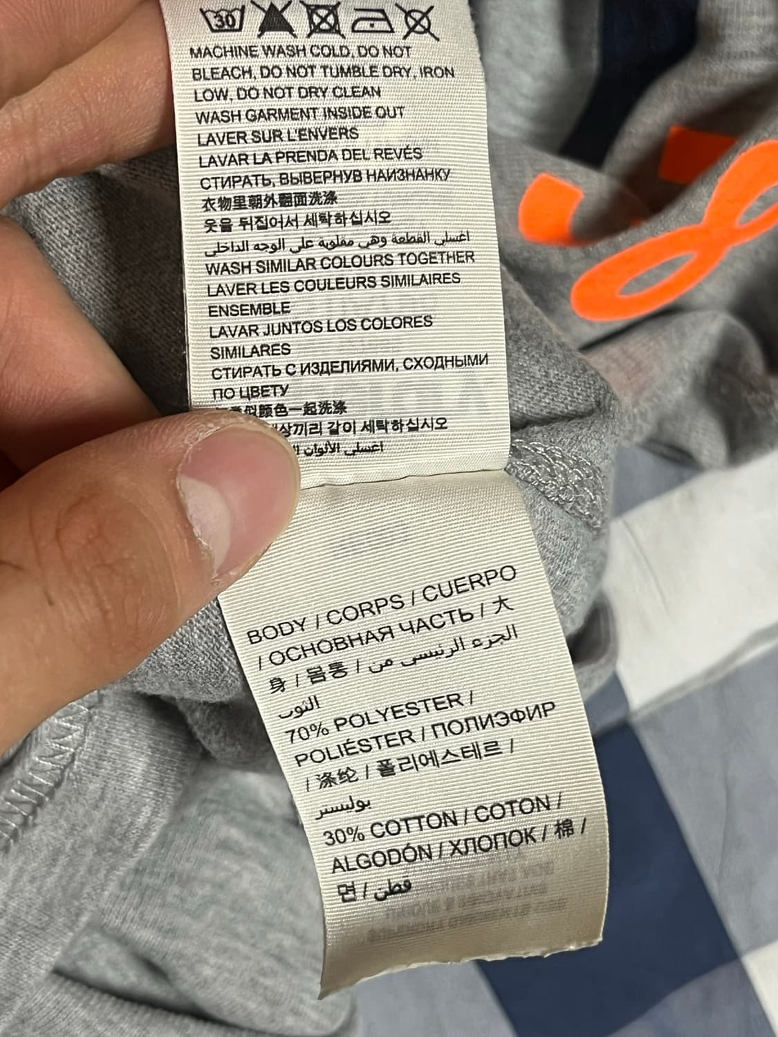 무신사 Superdry 남성 반팔티 그레이 M 상품이미지8