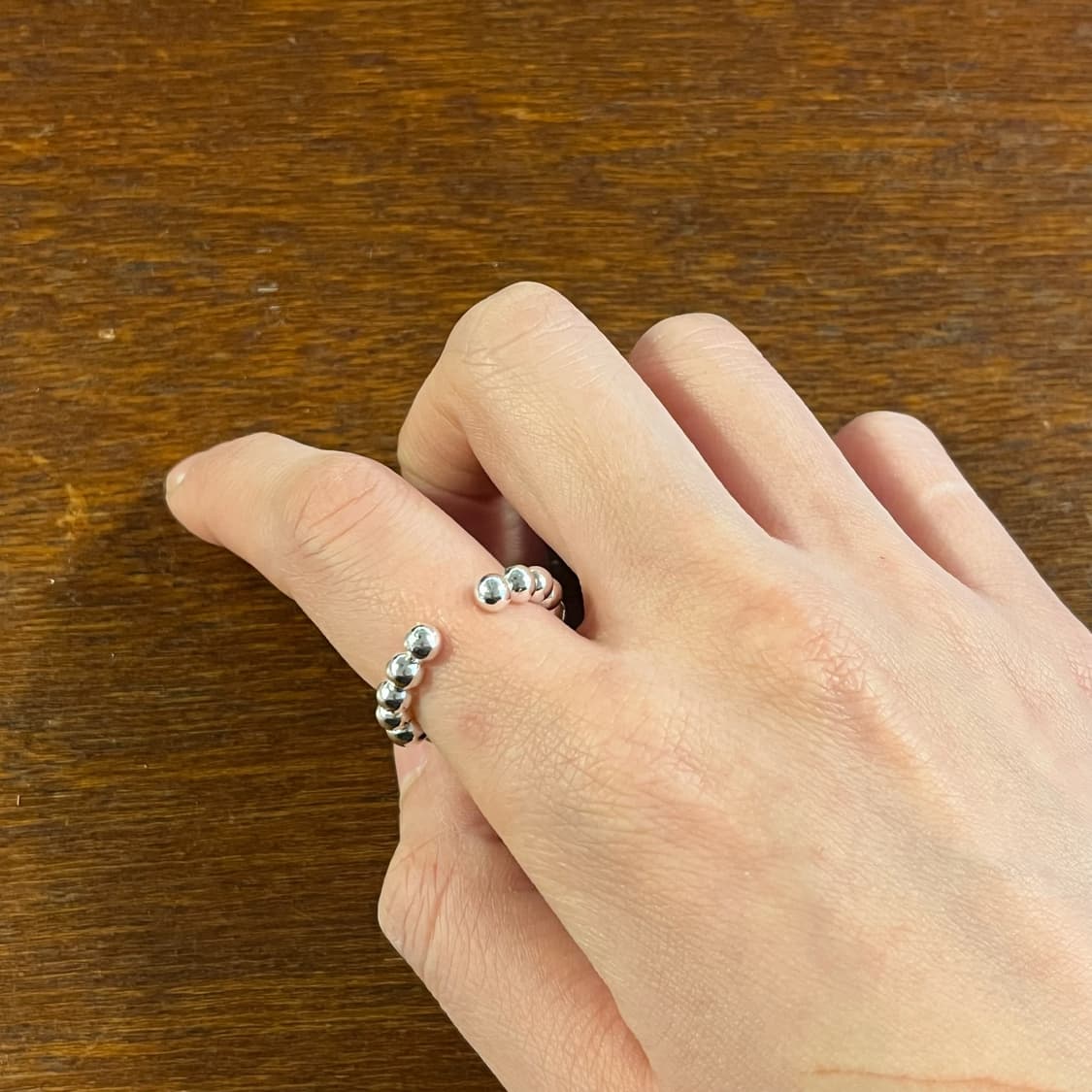 새상품 여성 신주 구슬 오픈링 반지 겸용 귀찌 상품이미지7