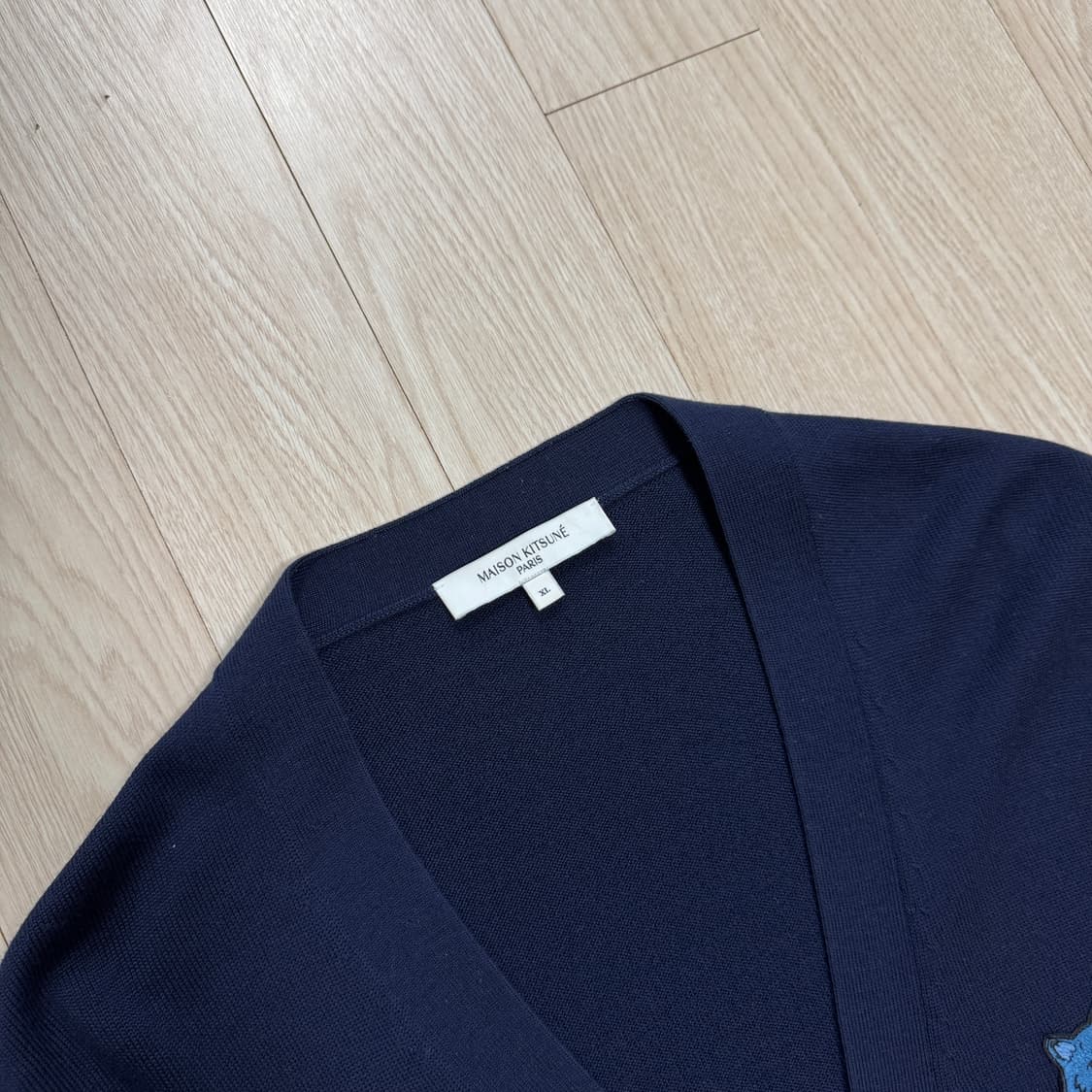 메종키츠네 더블폭스 네이비 가디건(XL) 상품이미지3