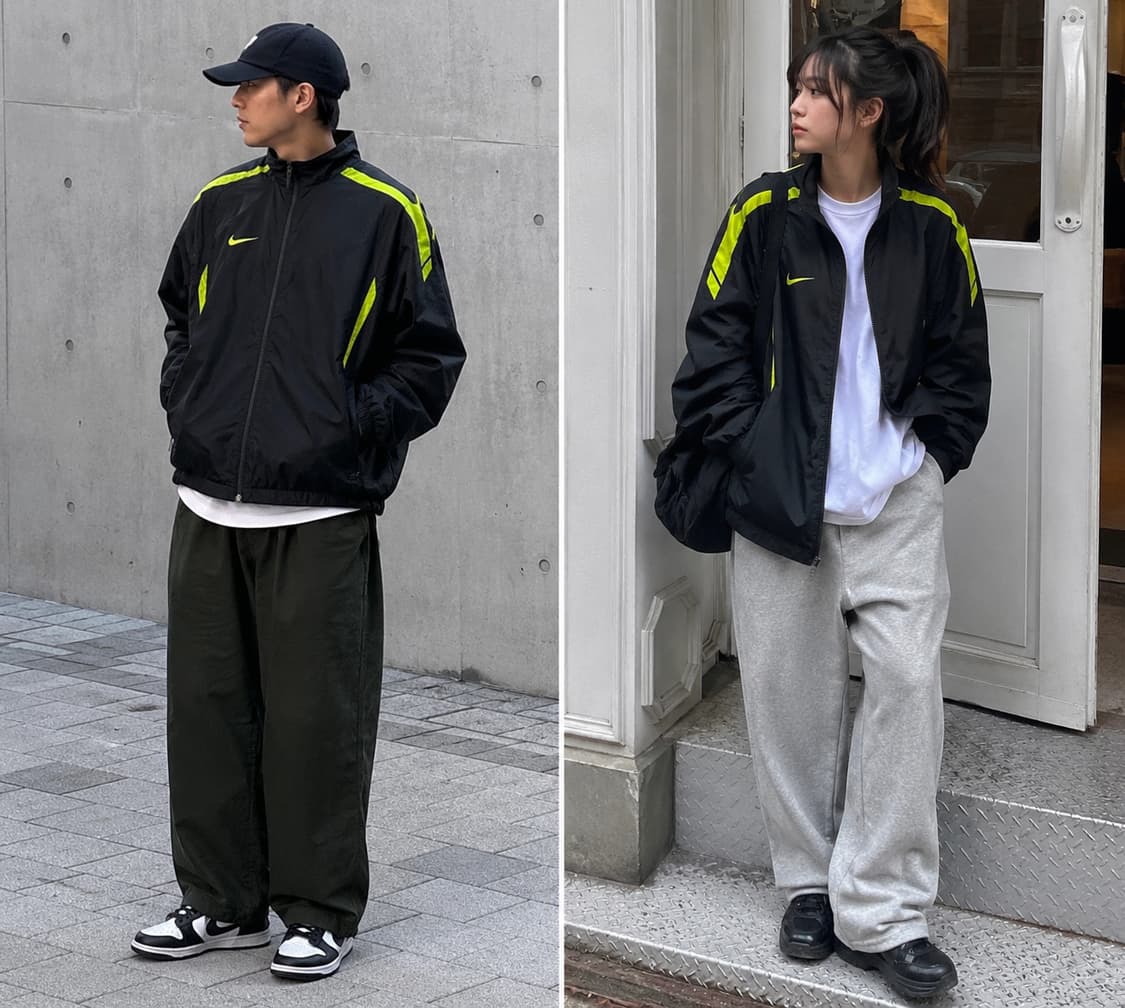 나이키(Nike) 스톰핏 네온 라인 트랙자켓 L size 상품이미지2
