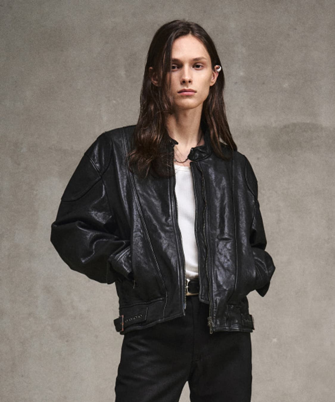 (구매)엘무드 나이프 램스킨 레더자켓 46 상품이미지1