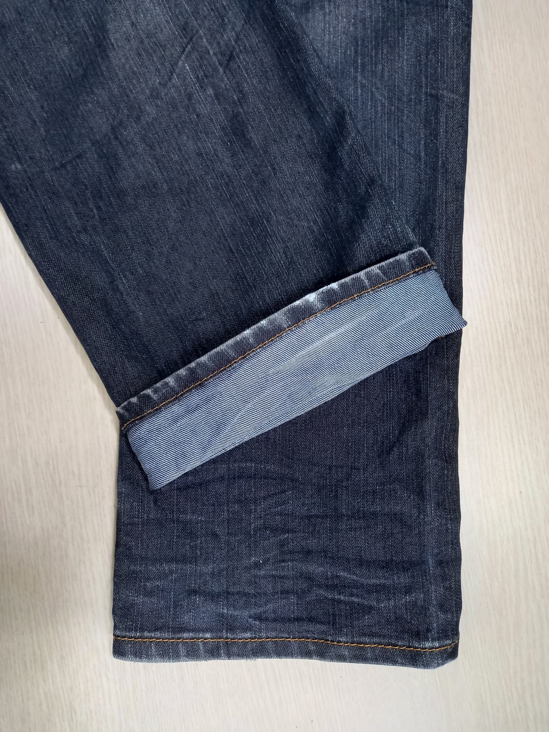 32 BUCKAROO Kor 워싱 스판 일자진 진청 32-274 상품이미지5