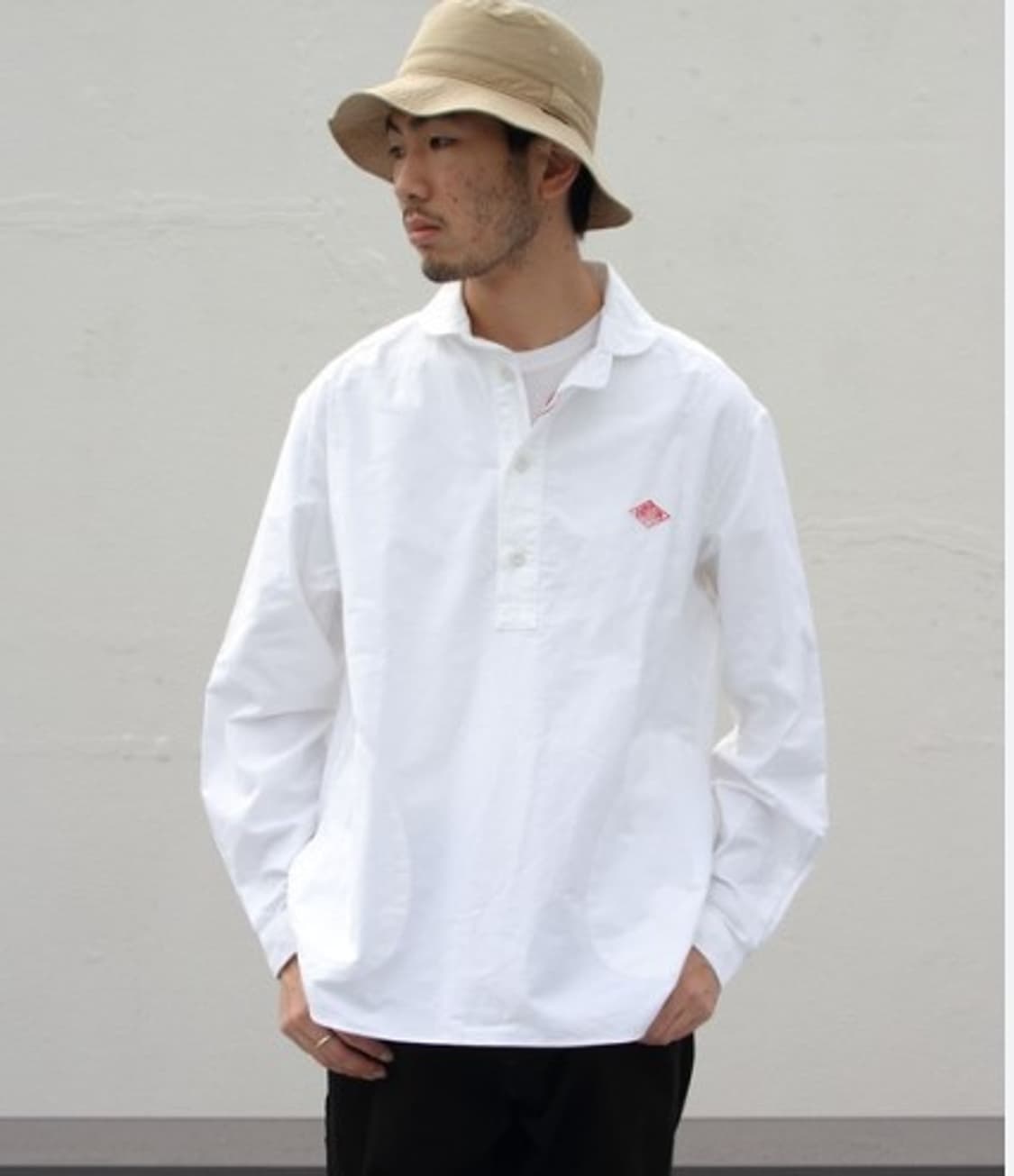 단톤(DANTON) 라운드 칼라 풀오버 셔츠 (made in japan) 상품이미지1