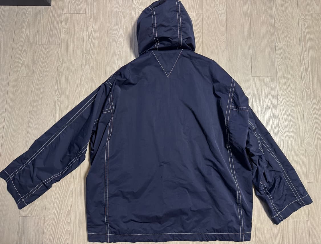 보테가베네타 / 테크 나일론 더블 지퍼 후드 자켓 네이비 / XL 상품이미지7