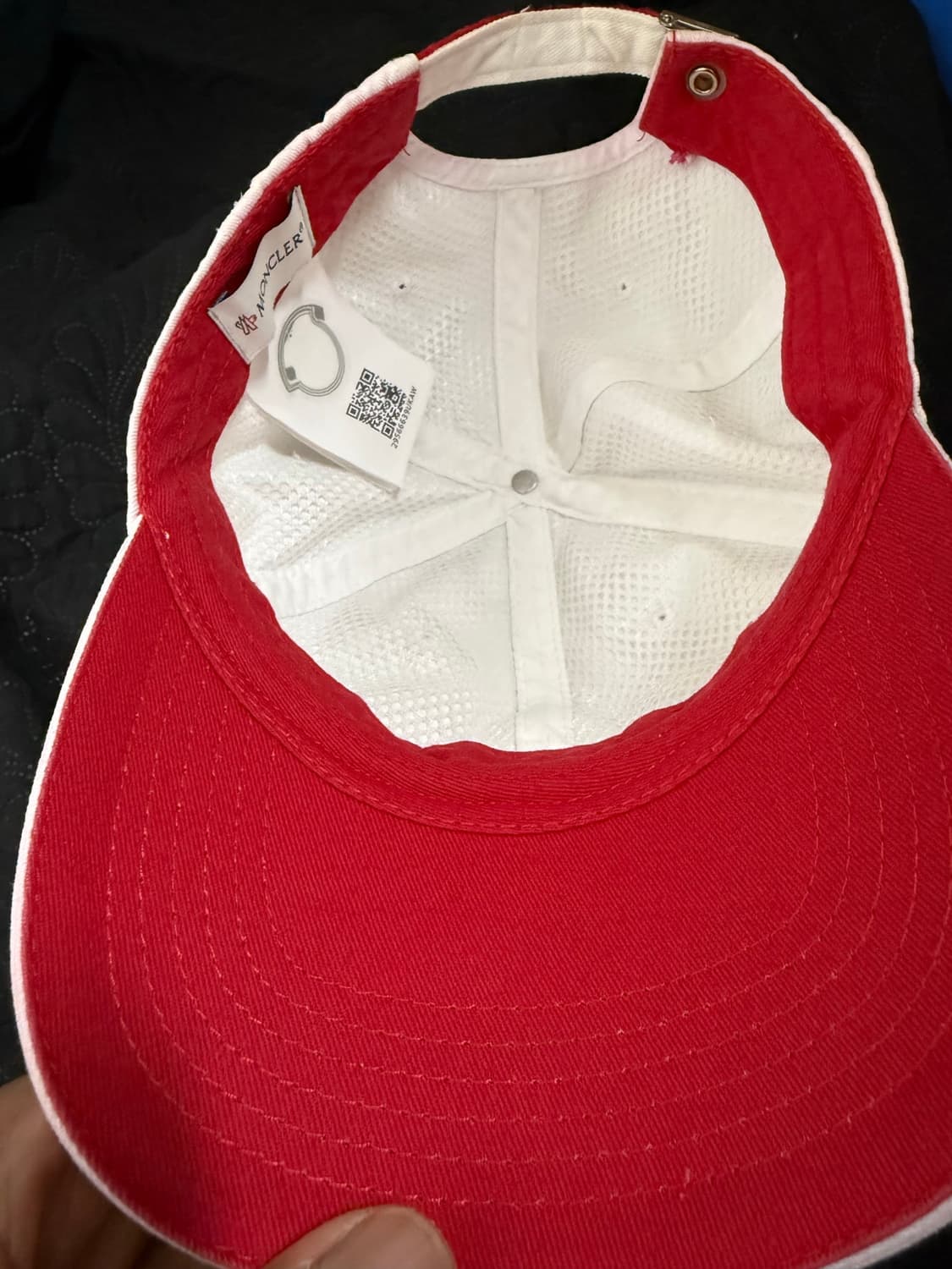 몽클레르 로고 캡 모자 화이트 (BERRETTO BASEBALL) 상품이미지4