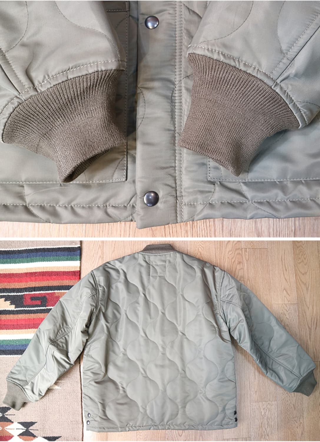 일본판 WAIPER 미 공군 CWU-9 80S 복각 탄탄한 퀼팅자켓

 상품이미지4