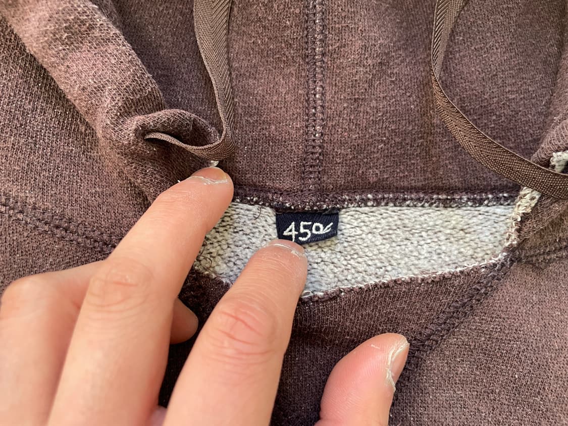 45rpm 브라운 후드티  J04028 상품이미지2