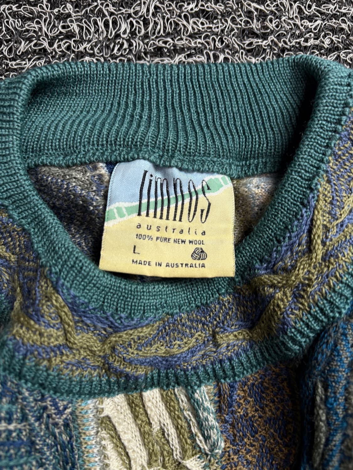 림노스 오스트레일리아 오리지날 박시핏 케이블 스웨터 2101 상품이미지3