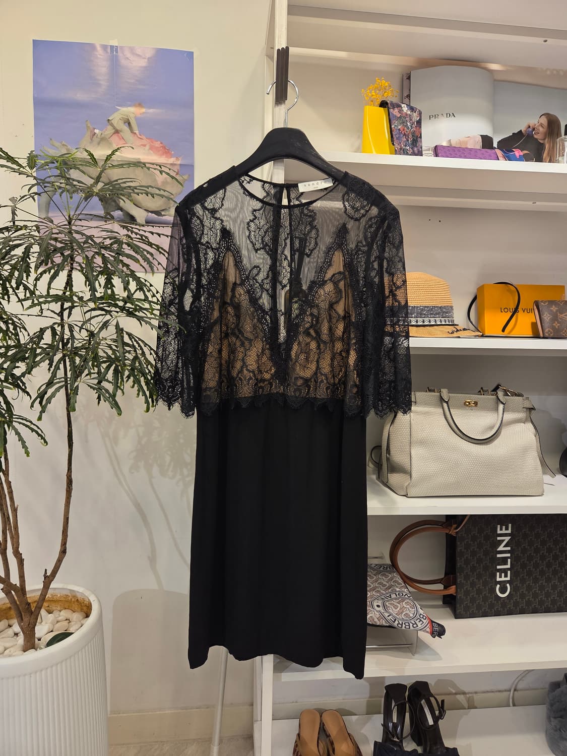 산드로 레이스 미니 원피스 상품이미지1